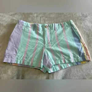 Polo By Ralph Lauren Women’s 100% Cotton Colour blocked sherbert Shorts Size 0